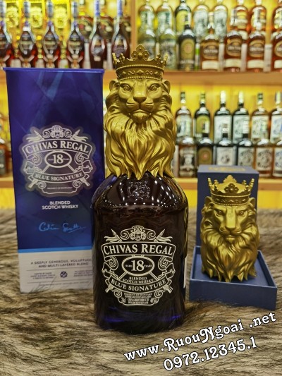 Rượu Chivas 18YO Blue Lion (Sư Tử)