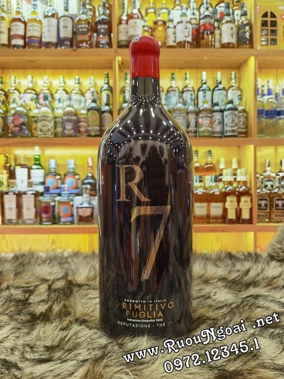Rượu Vang R7 Pritimivo Puglia 5L
